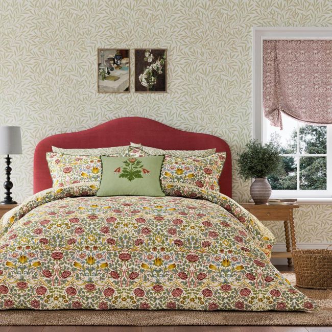 Rose Cover Bedding Set, Green/Rose Green/Rose