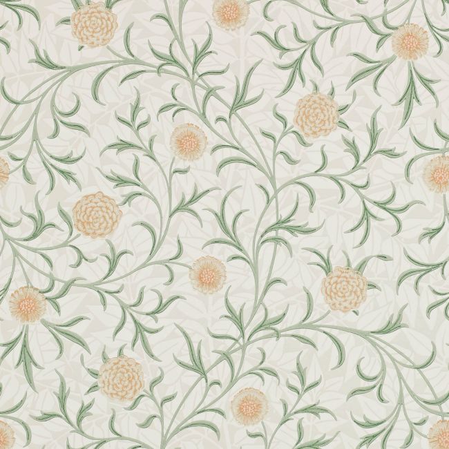 Scroll Wallpaper Thyme/Pear