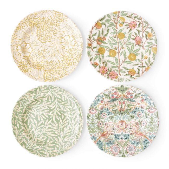 Side Plates Set of 4, Multi Multi