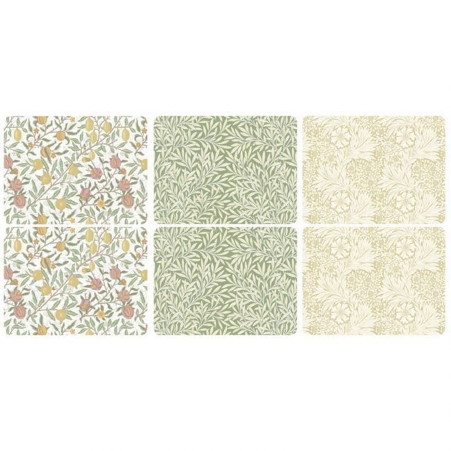 Simply Mixed Placemats Set of 6, Multi Multi