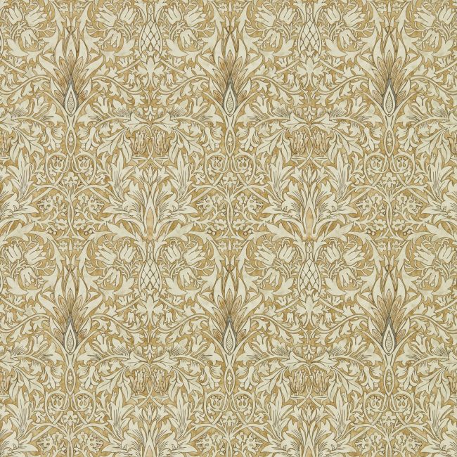 Snakeshead Wallpaper Gold/Linen