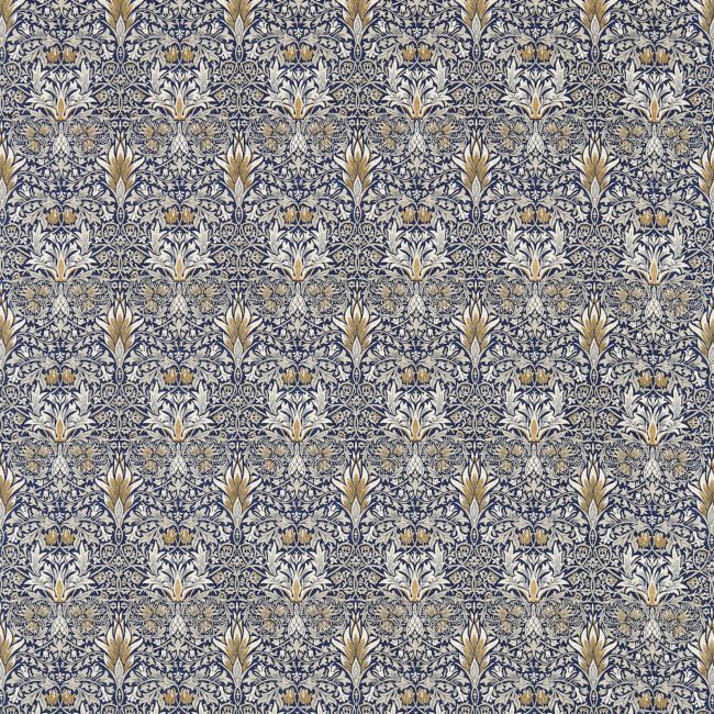 Snakeshead Fabric Indigo/Hemp