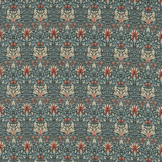 Snakeshead Fabric Thistle/Russet