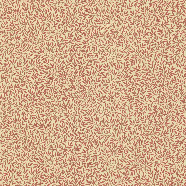 Standen Wallpaper Beige/Brick Red