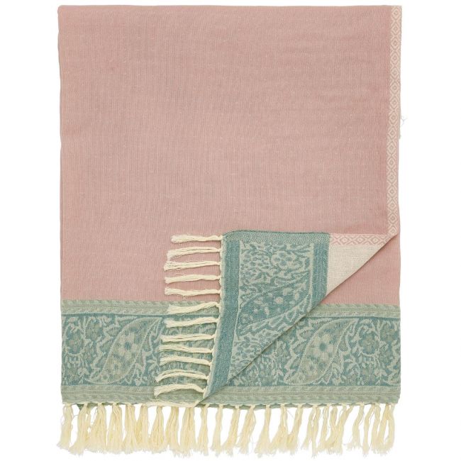 Strawberry Thief - Severne Throw, Cochineal Pink Cochineal Pink