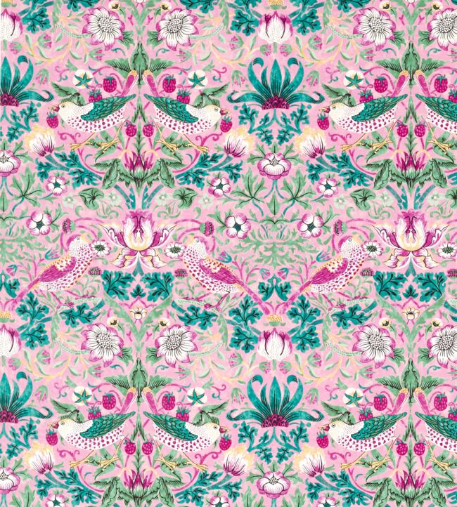 Strawberry Thief Fabric Miami Strip