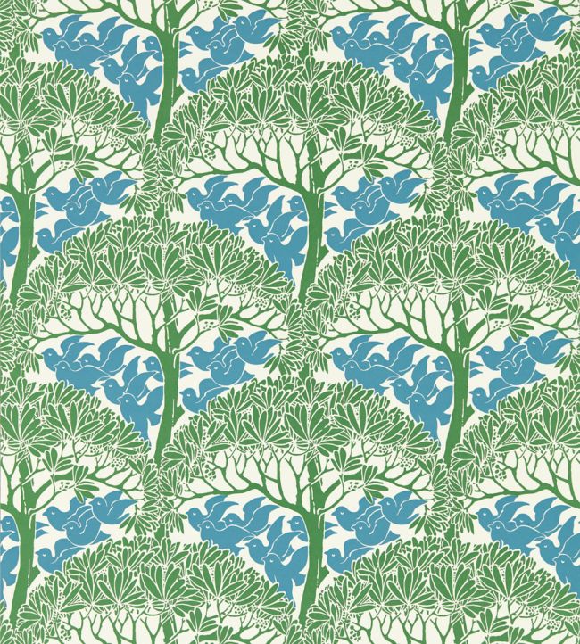 The Savaric Wallpaper Garden Green