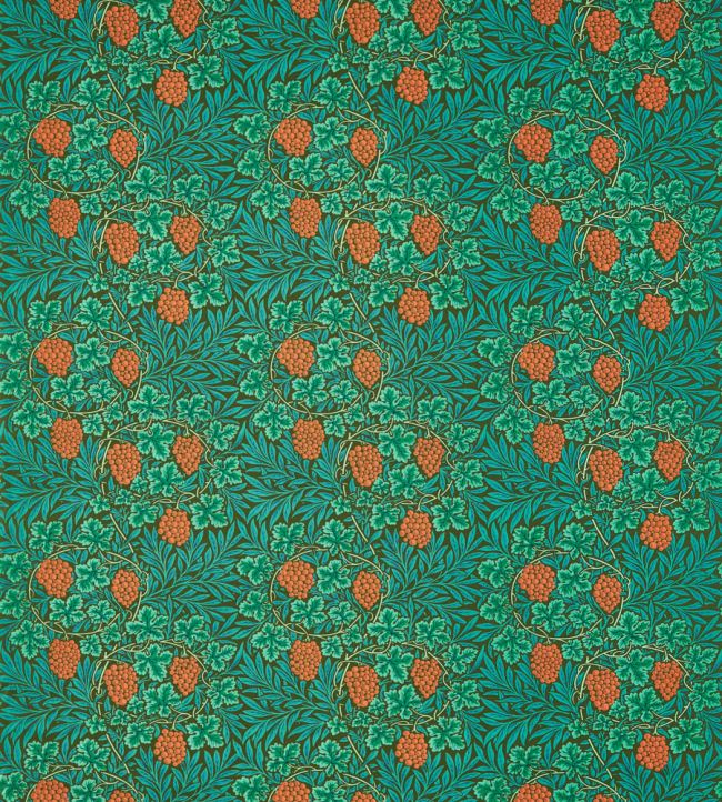 Vine Fabric Dark Olive