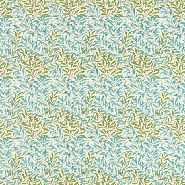 Willow Bough Outdoor Fabric Nettle/Sky Blue