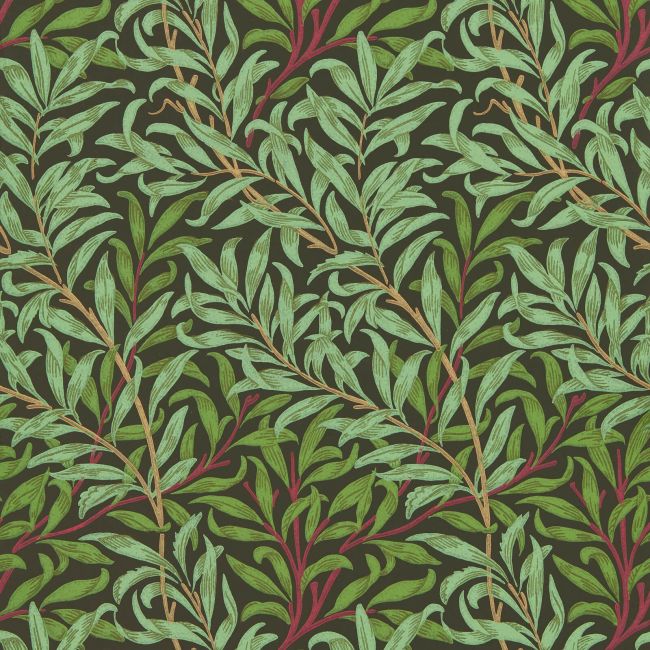 Willow Boughs Wallpaper Bitter Chocolate