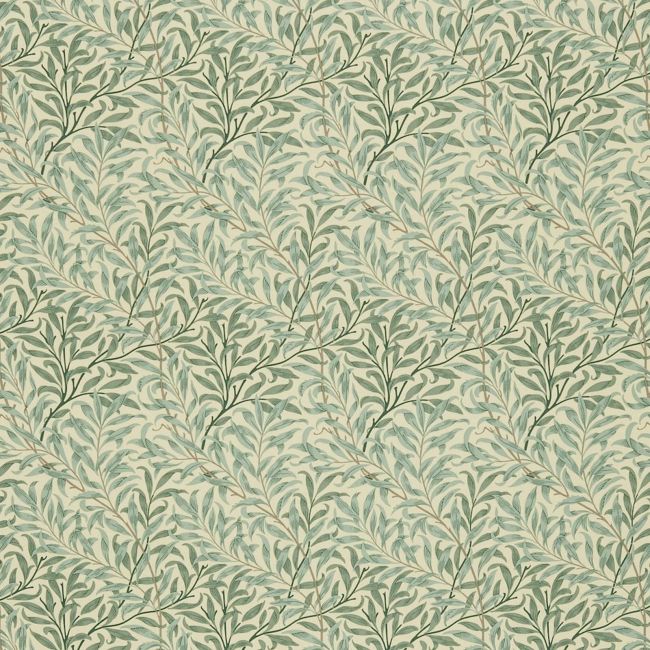 Willow Boughs Fabric Cream/Pale Green