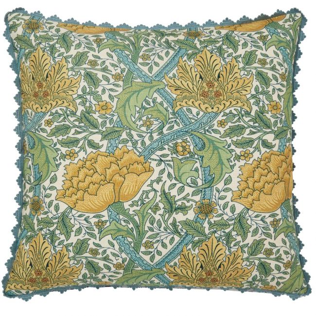 Windrush Cushion, Sage & Indigo Sage & Indigo