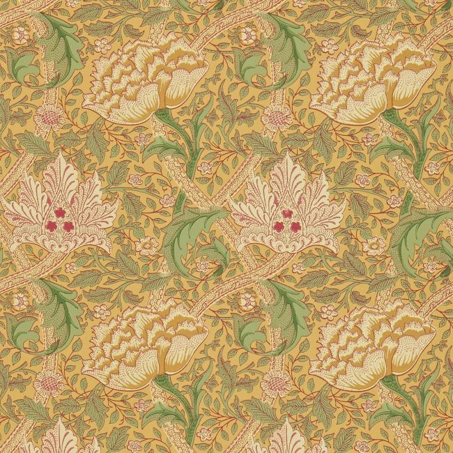 Windrush Wallpaper Gold/Thyme