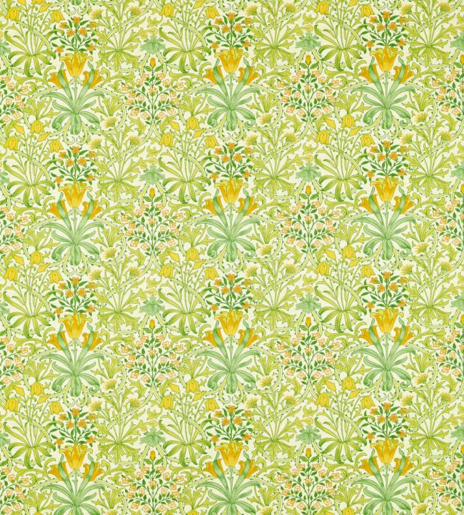 Woodland Weeds Fabric Sap Green