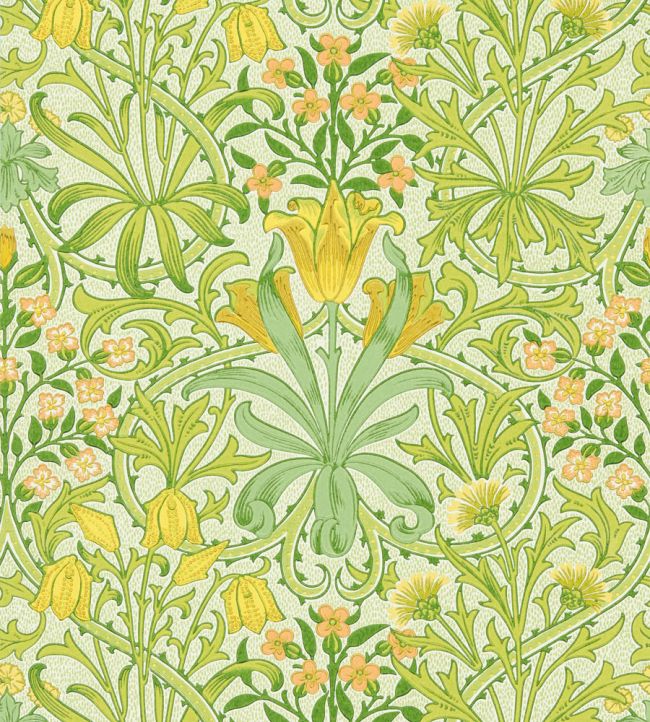 Woodland Weeds Wallpaper Sap Green