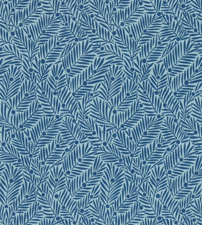 Yew & Aril Wallpaper Indigo