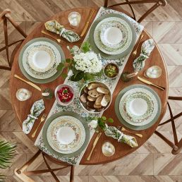 12 Piece Dining Set, Multi Multi