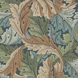 Acanthus Wallpaper Slate Blue/Thyme