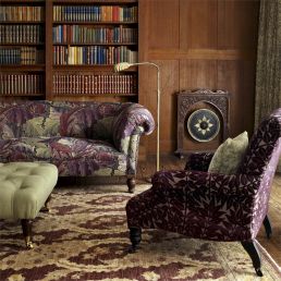 Acanthus Tapestry Fabric Grape/Heather