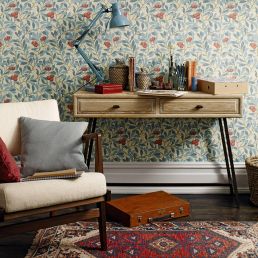 Arbutus Wallpaper Green/Terracotta