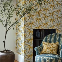 Bamboo Wallpaper Thyme/Artichoke