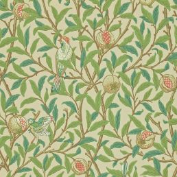 Bird & Pomegranate Wallpaper Bayleaf/Cream