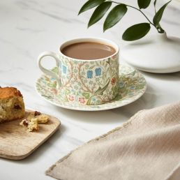 Blackthorn Teacup & Saucer, Green Green