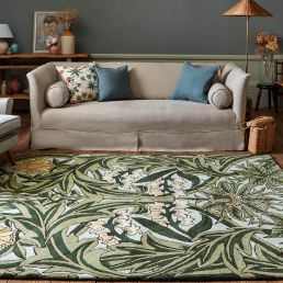 Bluebell rug Leafy Arbour Green 43953-200488 Leafy Arbour Green