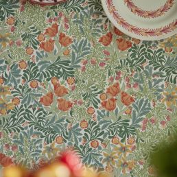 Bower Wallpaper Boughs Green/Rose