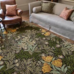 Bower rug Twining Vine Green 43954-200496 Twining Vine Green