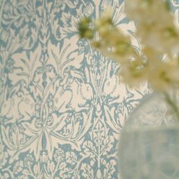 Brer Rabbit Wallpaper Indigo/Vellum