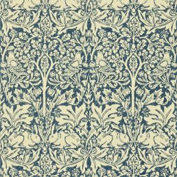 Brer Rabbit Wallpaper Indigo/Vellum