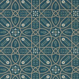 Brophy Trellis Wallpaper Deep Teal