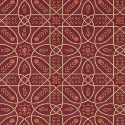 Brophy Trellis Wallpaper Russet Gold