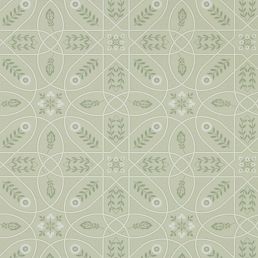 Brophy Trellis Wallpaper Sage Linen