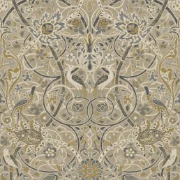 Bullerswood Wallpaper Stone/Mustard