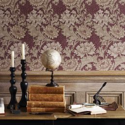 Chrysanthemum Wallpaper Pale Olive