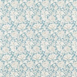 Chrysanthemum Toile Fabric Slate