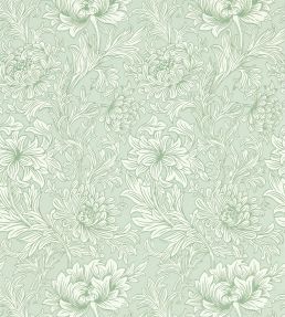 Chrysanthemum Toile Wallpaper Willow