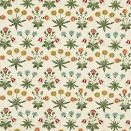 Daisy Embroidery Fabric Cream/Multi