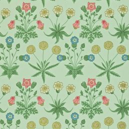 Daisy Wallpaper Pale Green/Rose