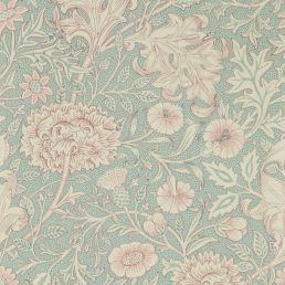 Double Bough Wallpaper Teal Rose