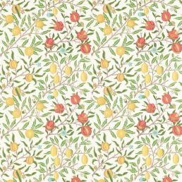 Fruit Fabric Leaf Green/Madder