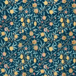 Fruit Velvet Fabric Indigo/Slate