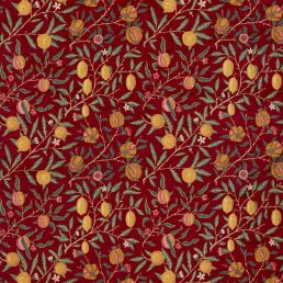 Fruit Velvet Fabric Madder/Bayleaf