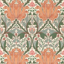 Helena Wallpaper Peach/Teal