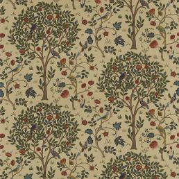 Kelmscott Tree Fabric Forest/Gold