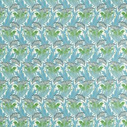 Laceflower Fabric Garden Green/Lagoon