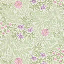 Larkspur Wallpaper Olive/Lilac