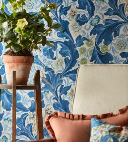 Leicester Wallpaper Woad/Sage